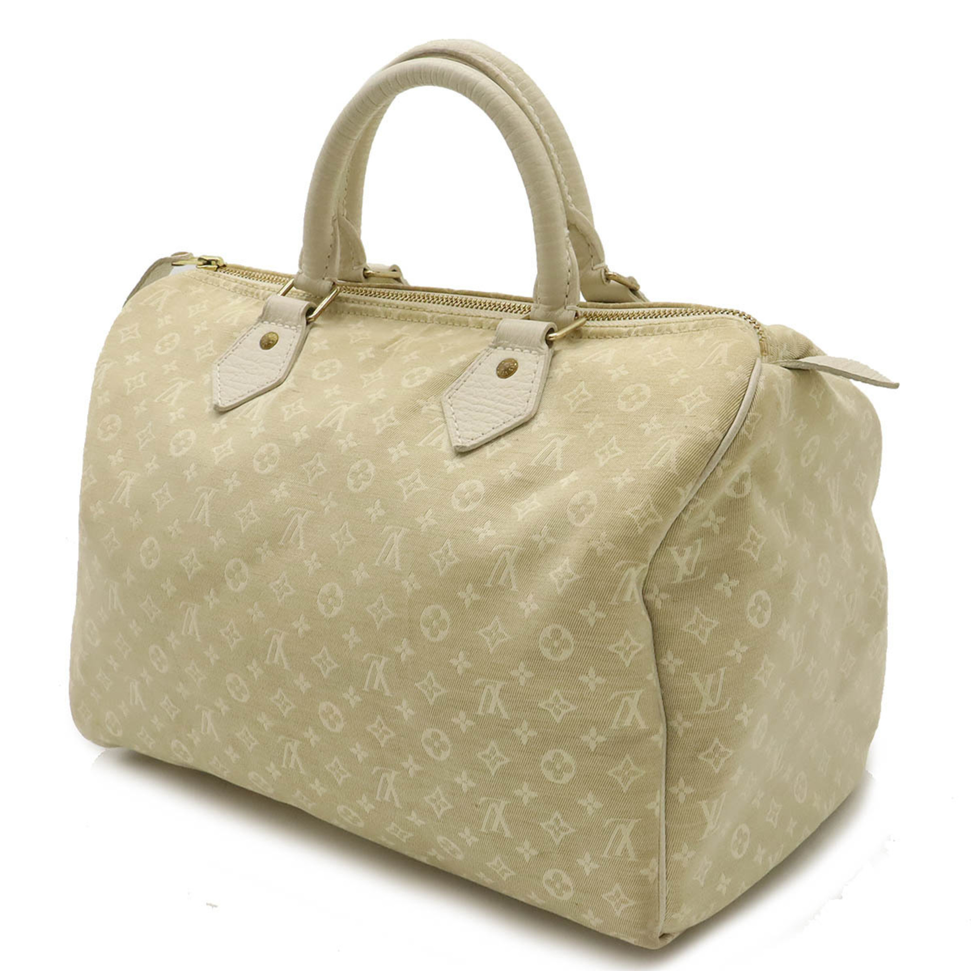 LOUIS VUITTON Louis Vuitton Monogram Run Speedy 30 Handbag Boston Bag Dune White M95319