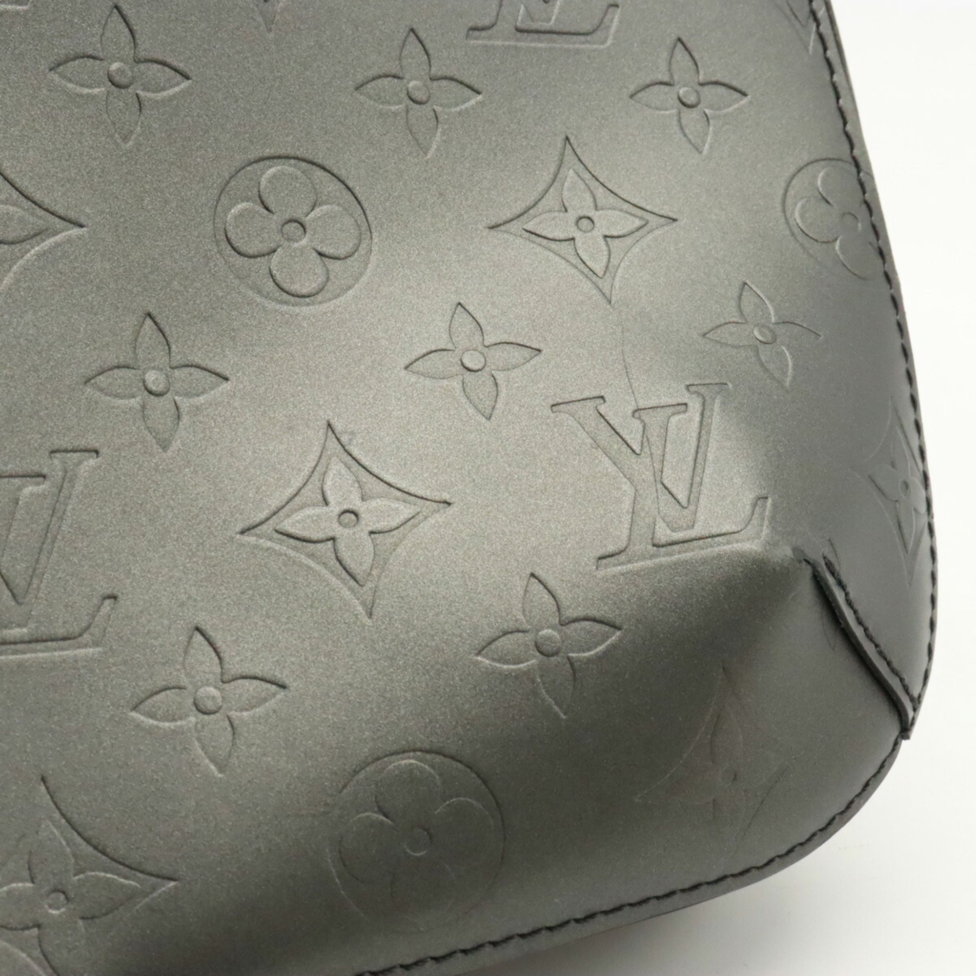 LOUIS VUITTON Louis Vuitton Monogram Matte Fowler Shoulder Bag Leather Noir Black M55142