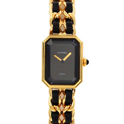 CHANEL Premiere XL size H0001 Ladies' watch Black Gold Quartz