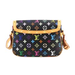 Louis Vuitton LOUIS VUITTON Monogram Multicolor Sologne Shoulder Bag Noir M92639