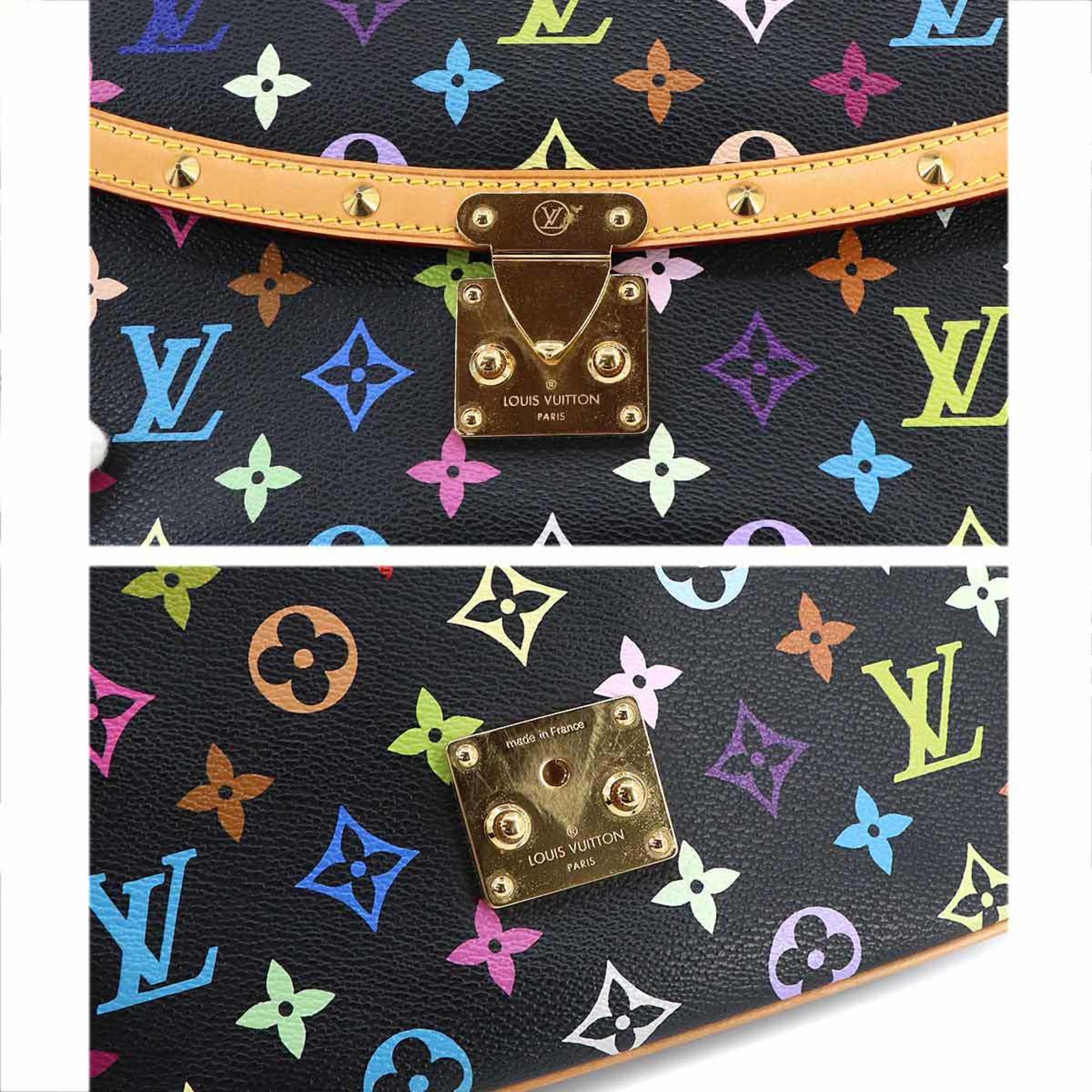 Louis Vuitton LOUIS VUITTON Monogram Multicolor Sologne Shoulder Bag Noir M92639