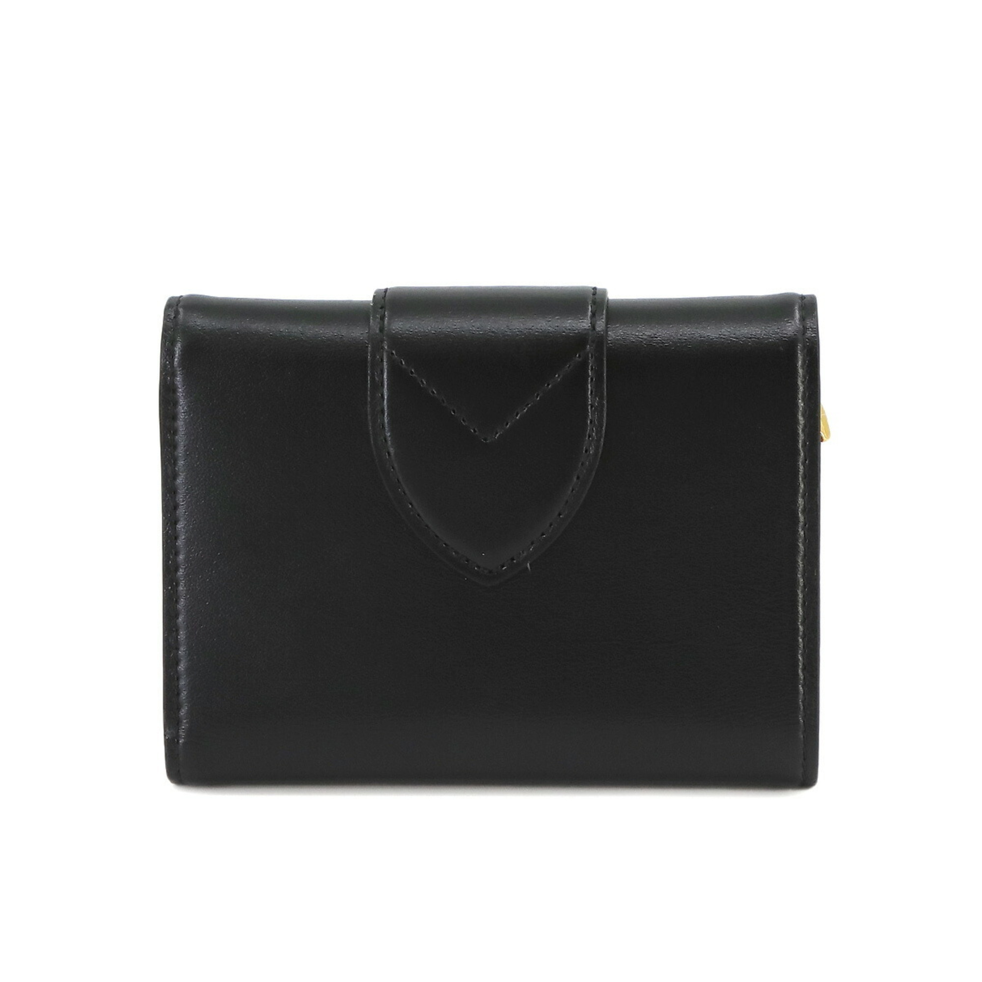 Louis Vuitton LOUIS VUITTON Portefeuille LV Pont Neuf Compact Tri-fold Leather Noir Gold Hardware M69175 RFID PONT 9 Wallet