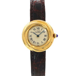 Cartier Must Trinity Vermeil Ladies Watch Gold SV925 Quartz