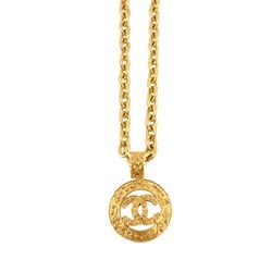 CHANEL Coco Mark Long Necklace Gold 94A