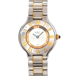 Cartier Must 21 Vantianne Combi W10073R6 Women's Watch Silver Quartz