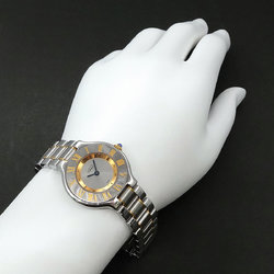 Cartier Must 21 Vantianne Combi W10073R6 Women's Watch Silver Quartz