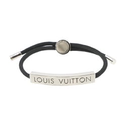 LOUIS VUITTON LV Space Bracelet Nylon Silver Black M00273