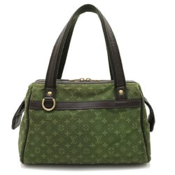 LOUIS VUITTON Louis Vuitton Monogram Josephine PM Handbag Canvas Leather TST Khaki M92415