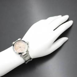 Cartier Pasha C W31024M7 Boys' Watch Date Salmon Pink Dial Automatic Self-Winding PashaC