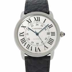 Cartier Ronde Solo XL W6701010 Men's Watch Date Silver Automatic