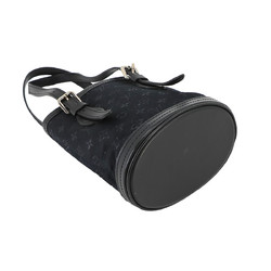 Louis Vuitton LOUIS VUITTON Monogram Satin Little Bucket Hand Bag Noir M92144 Black