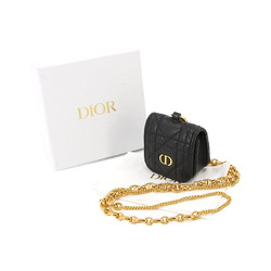 Christian Dior Cannage AirPods Pro Case Leather Black Gold Metal Fittings