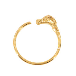 Hermes Cheval Horse Bangle Gold Bracelet