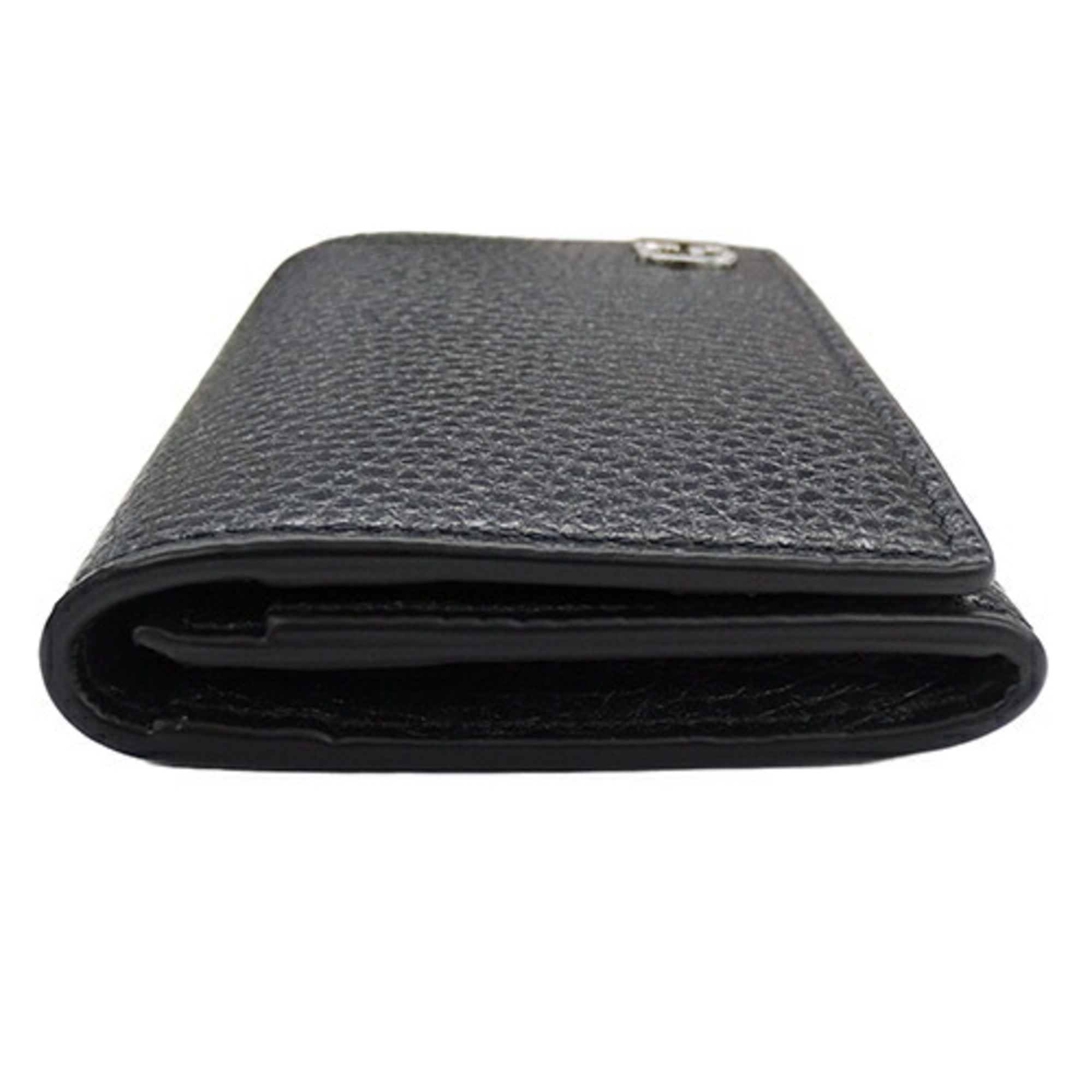 GUCCI Card Case for Men, Business Holder, Leather, DORIAN, Black, 473923, Compact