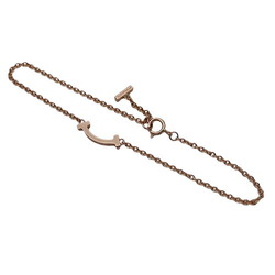 Tiffany & Co. Bracelet for Women, 750PG T Smile, Pink Gold, Polished