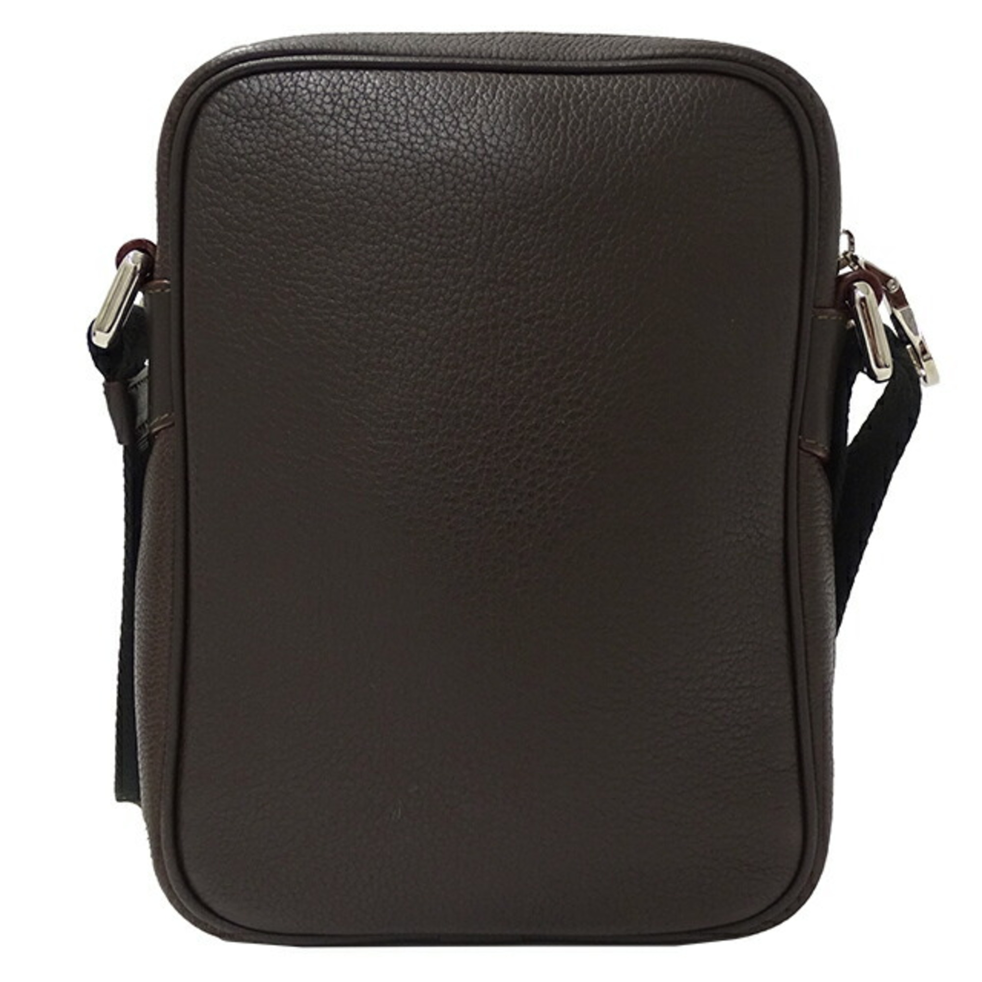 LOEWE Women's Shoulder Bag Leather Dark Brown Compact