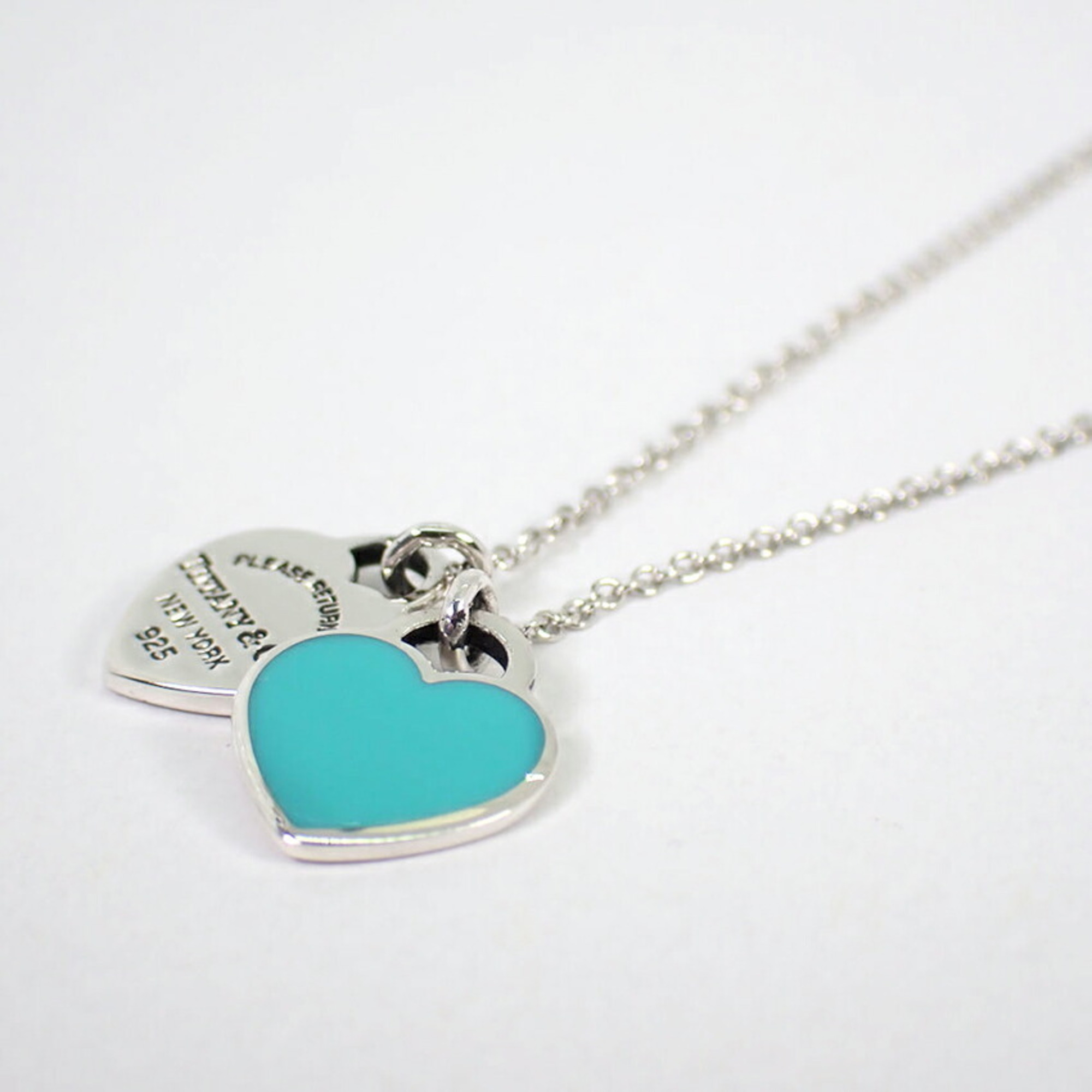 TIFFANY 925 Enamel Return to Tiffany Heart Tag Pendant