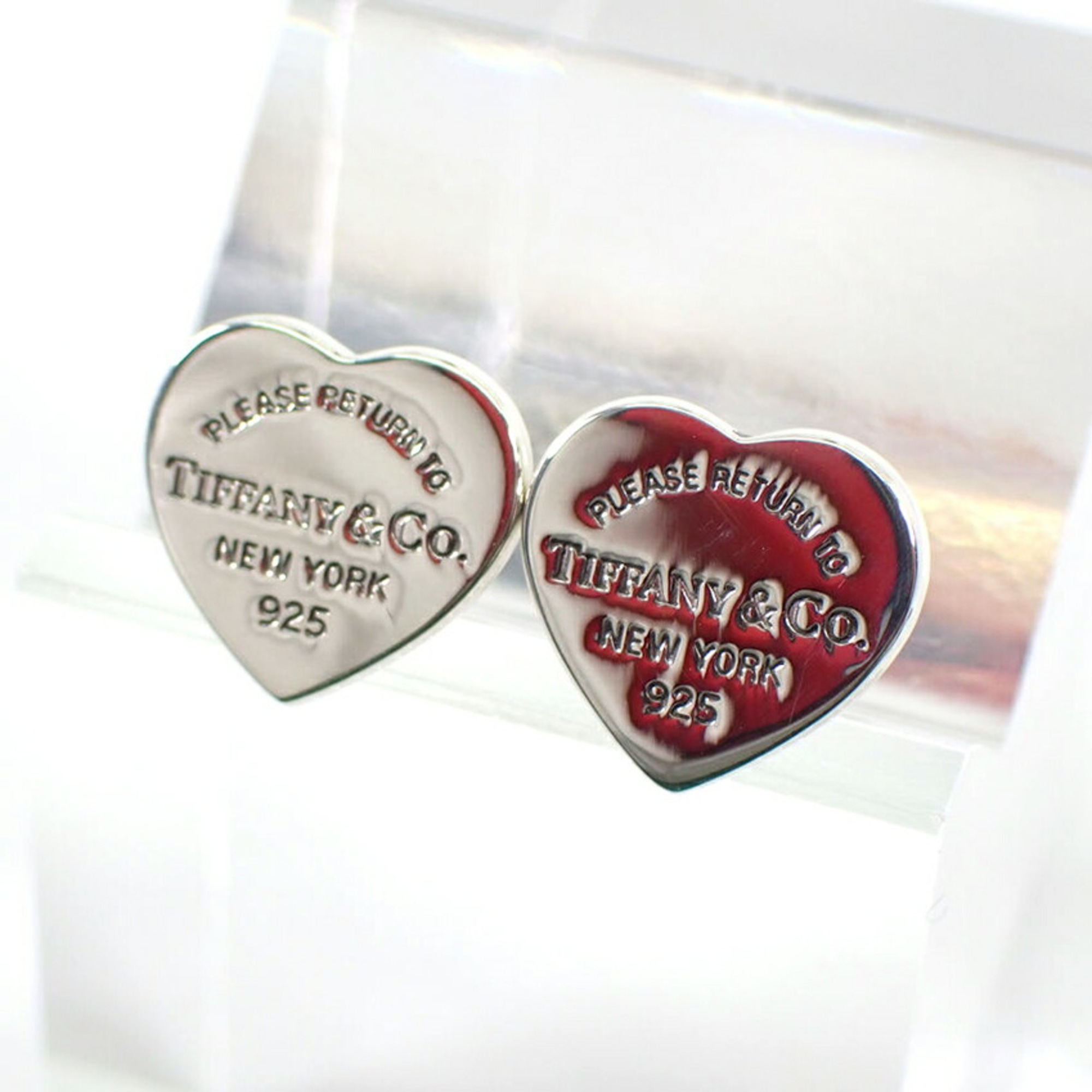 TIFFANY 925 Return to Tiffany Heart Earrings