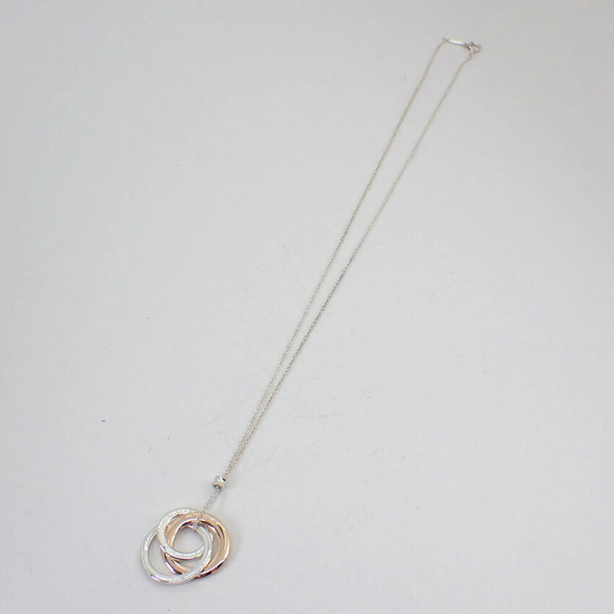 TIFFANY 925 metal 1837 interlocking circle necklace