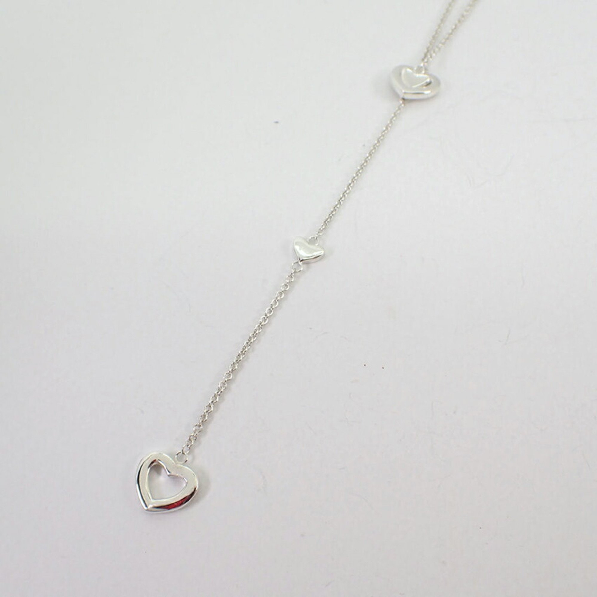 TIFFANY Tiffany 925 Heart Lariat Necklace