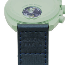 OMEGAxSWATCH MoonSwatch Mission on Earth Green Wristwatch SO33G100 Men's