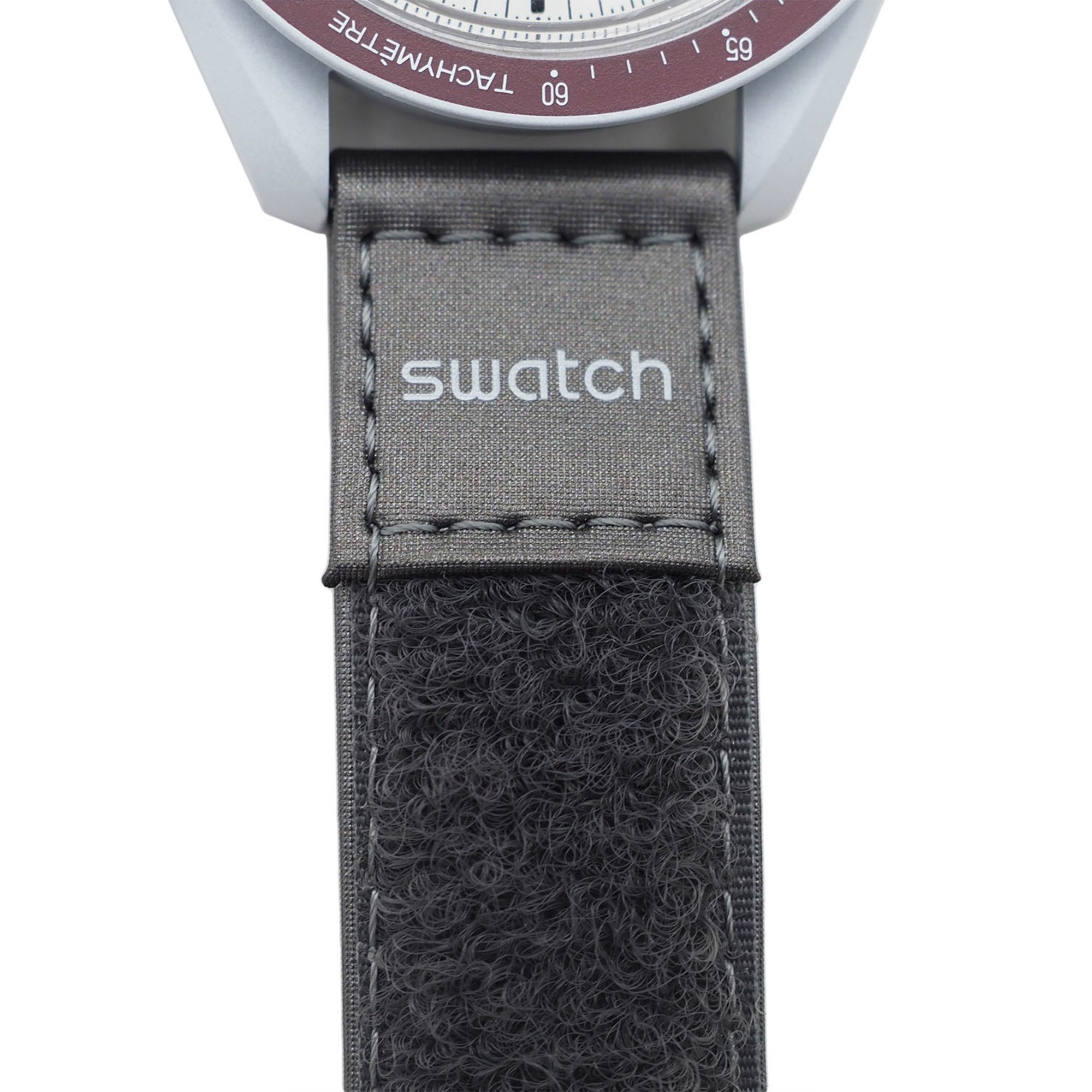 OMEGAxSWATCH MoonSwatch Mission to Pluto Burgundy Watch SO33M101 Men's