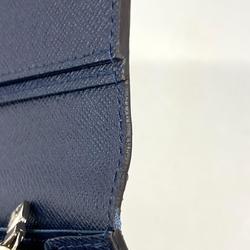 Louis Vuitton Wallet Epi Portefeuille Brazza M61816 Blue Marine Men's