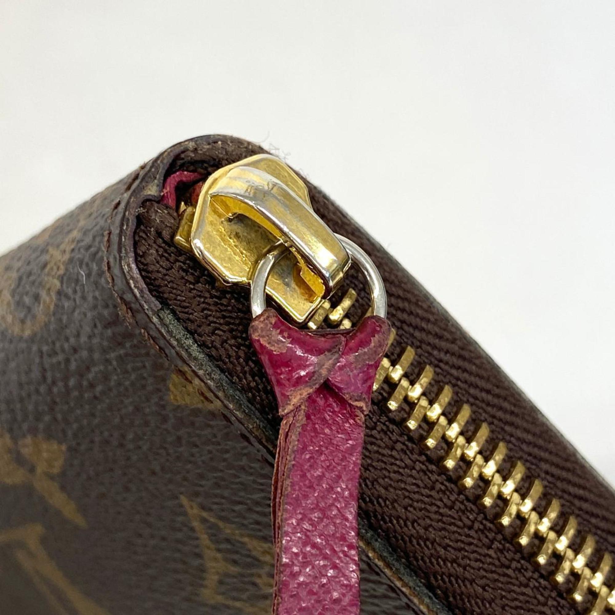 Louis Vuitton Long Wallet Monogram Portefeuille Clemence M60742 Brown Ladies