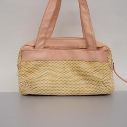 Chanel handbag lambskin beige pink ladies
