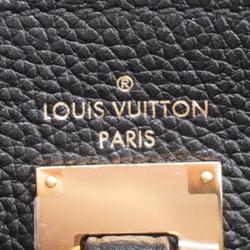 Louis Vuitton Handbag Taurillon City Steamer MM Black Bordeaux Women's