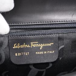 Salvatore Ferragamo Shoulder Bag Leather Black Women's