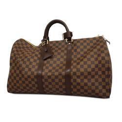 Louis Vuitton Boston Bag Damier Keepall 50 N41427 Ebene Men's Women's