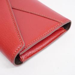 Cartier long wallet Le Must leather red ladies