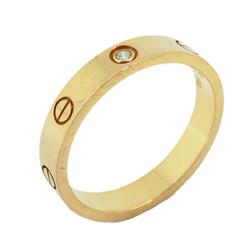 Cartier Ring Etincelle Shape Diamond K18PG Pink Gold Men's Women's