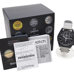 OMEGAxSWATCH MoonSwatch Mission to Mercury Deep Grey Wristwatch SO33A100 Men's