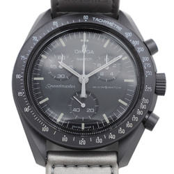 OMEGAxSWATCH MoonSwatch Mission to Mercury Deep Grey Wristwatch SO33A100 Men's