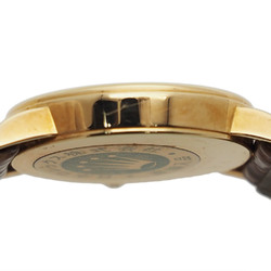 Rolex Cellini 26MM Watch 5109 Gold K Series K18YGxMother of Pearl Leather Strap Ladies Quartz ROLEX