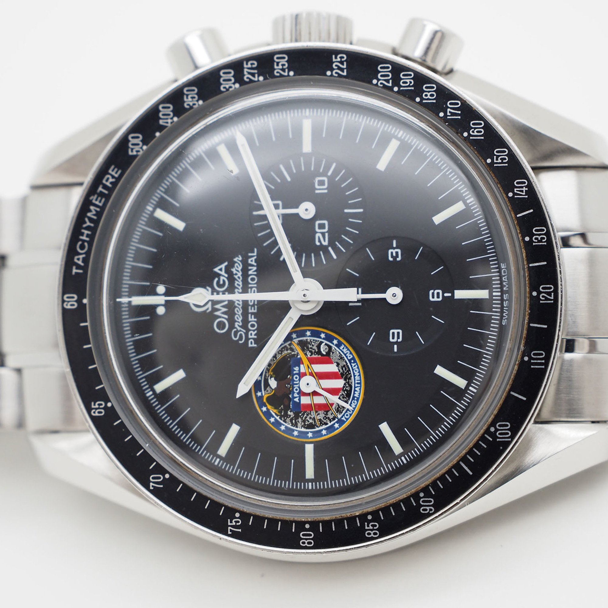 OMEGA Speedmaster Professional Missions Apollo 16 41mm Watch 3597.19 Silver Men's