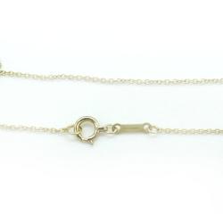 TIFFANY & Co. Tiffany K18 Diamond Heart Necklace 18K Azuki Chain