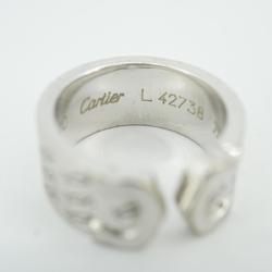 Cartier Ring 2C Happy Birthday K18WG White Gold Ladies