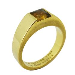 Cartier Tank Ring K18YG Yellow Gold Citrine Ladies
