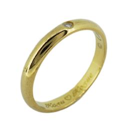 Cartier Ring Classic Wedding 1PD Diamond K18YG Yellow Gold Ladies