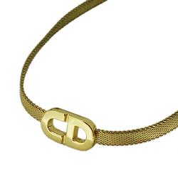 Christian Dior Choker CD GP Plated Gold Women's