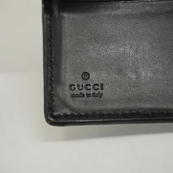 Gucci Wallet GG Supreme 451266 Black Beige Men's