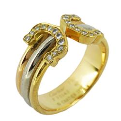 Cartier Ring 2C Diamond K18YG Yellow Gold K18WG White K18PG Pink Women's