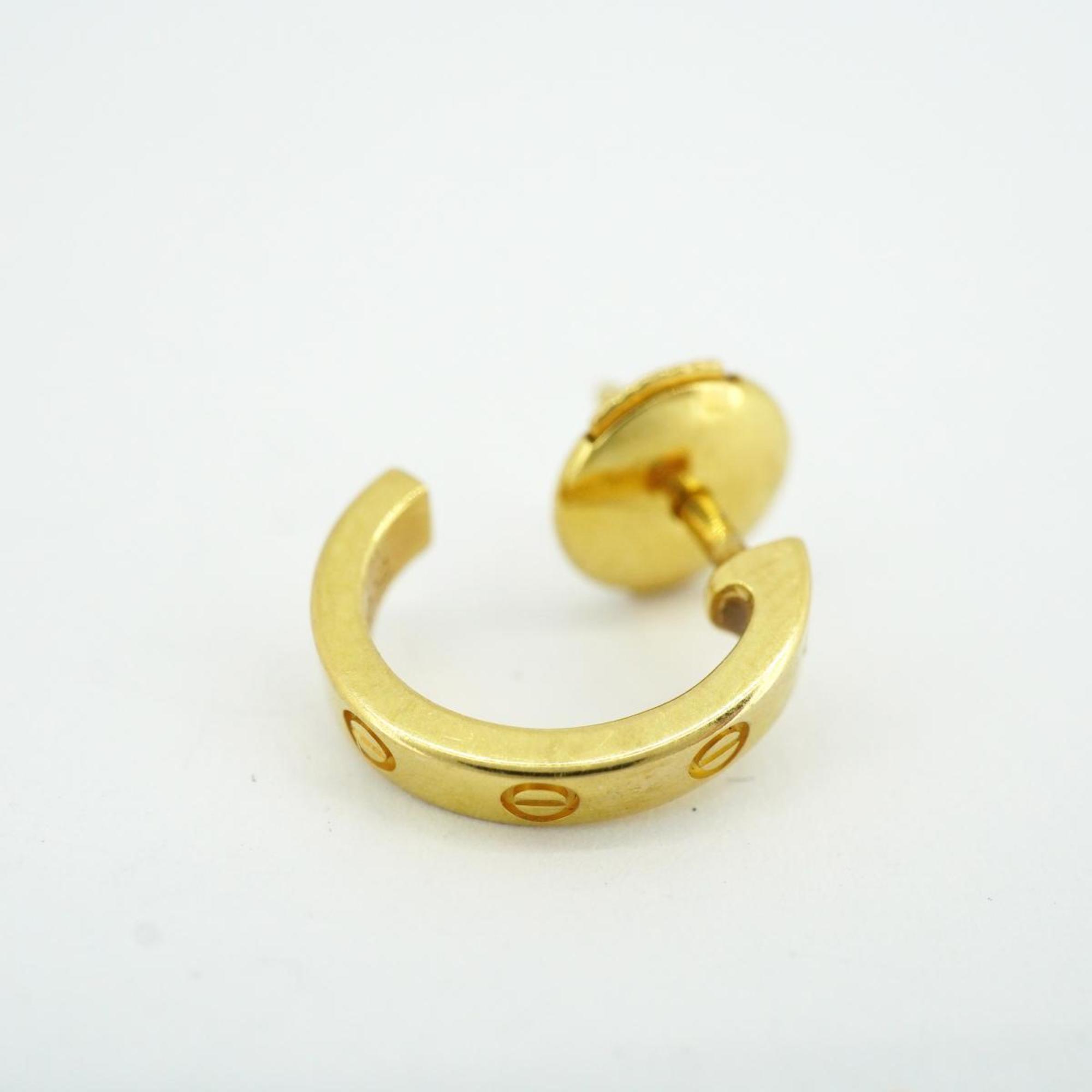 Cartier earrings Love K18YG yellow gold -