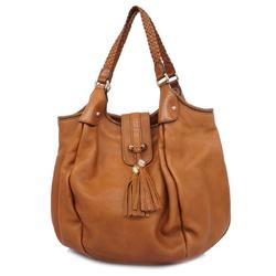Gucci Tote Bag 257029 Leather Light Brown Champagne Women's