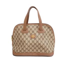 Gucci handbag GG Supreme leather brown ladies