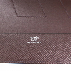 Hermes H-tag passport case cover brown navy notebook type Epson men's women's U mark HERMES TK2263