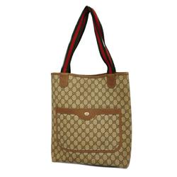 Gucci Tote Bag GG Supreme Sherry Line 39 02 003 Brown Women's